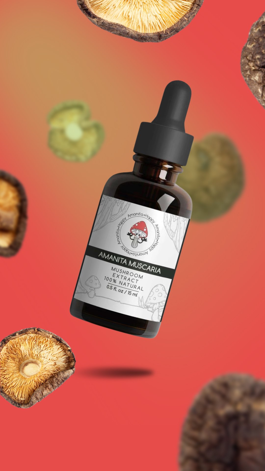 Happy Amanita ad still